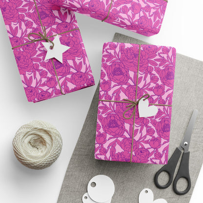 Blush Peony Garden Wrapping Paper