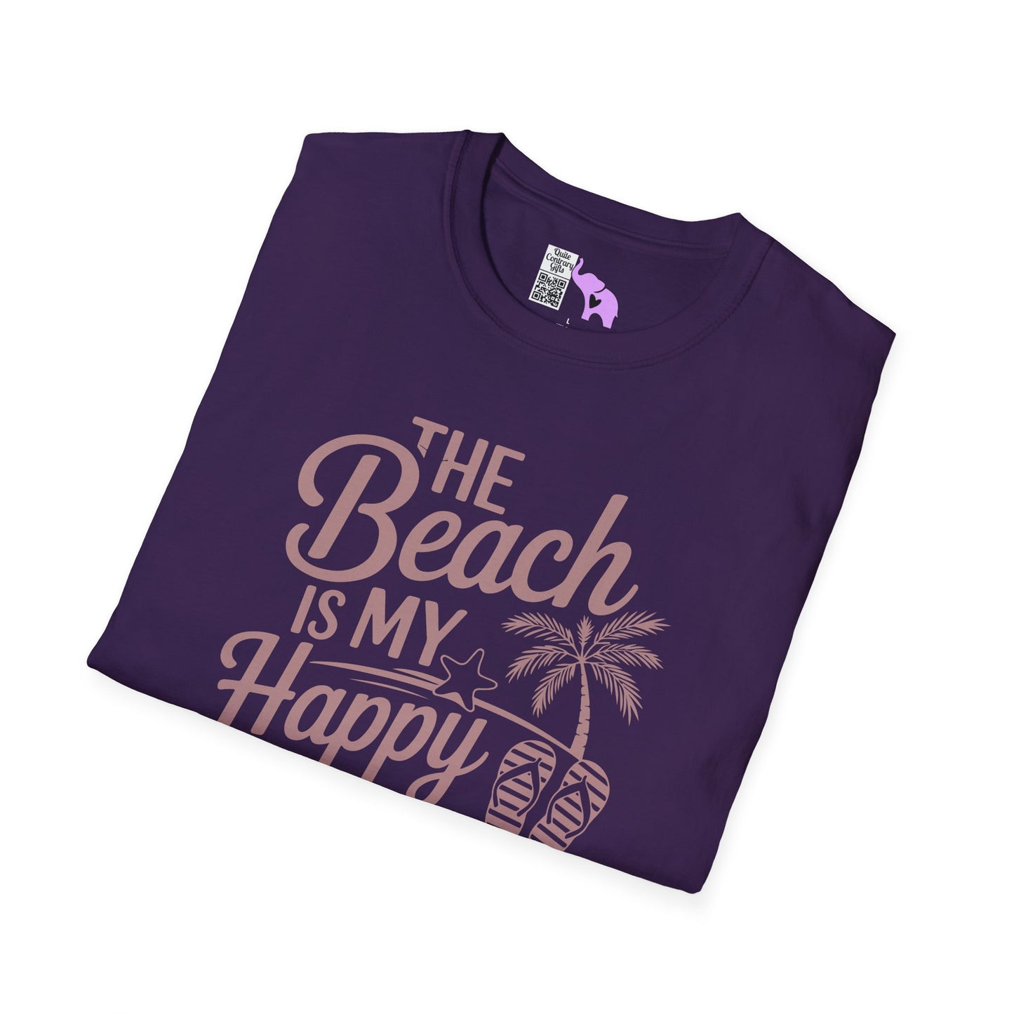 The Beach Is My Happy Place Adult T-shirt