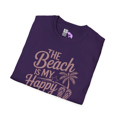 The Beach Is My Happy Place Adult T-shirt