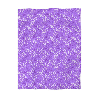 Lavender Peony Symphony Microfiber Duvet Cover