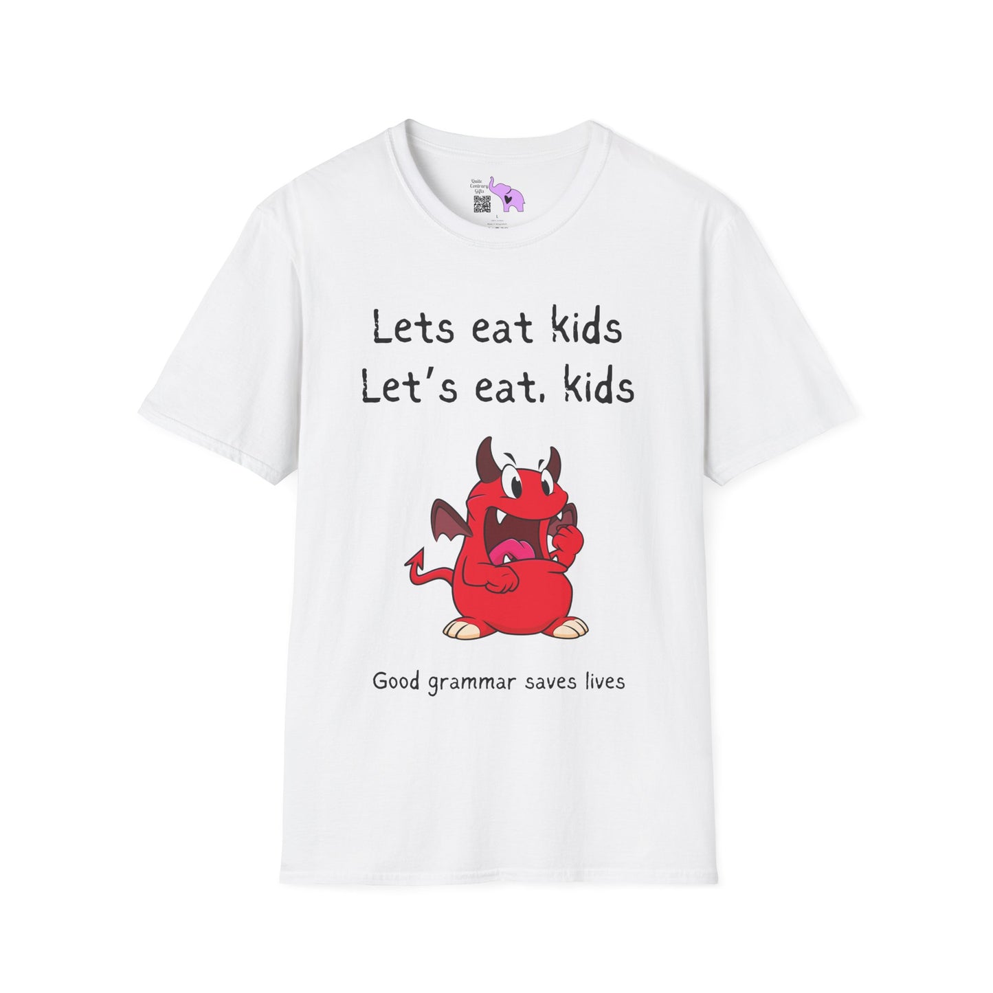 Lets Eat Kids Good Grammar Saves Lives Adult T-shirt