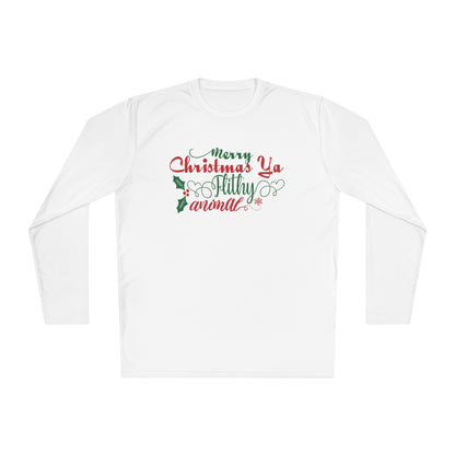 Merry Christmas Ya Filthy Animal Adult Long Sleeve Tee
