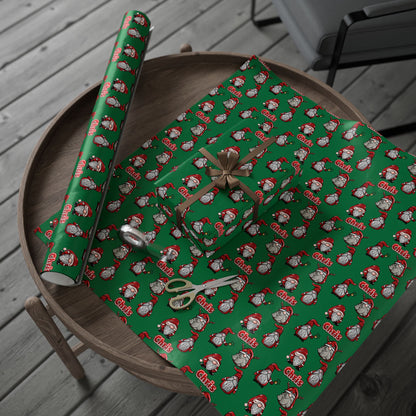 Santa Gnomes Custom Wrapping Paper (Chris)