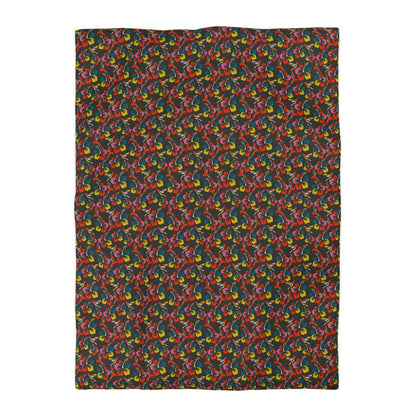 Humming Bloom Microfiber Duvet Cover