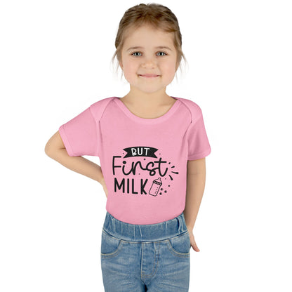 But First Milk Infant Baby Rib Bodysuit