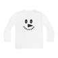 Snowman Face Youth Long Sleeve Tee