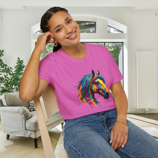 Colorful Horse Adult T-shirt