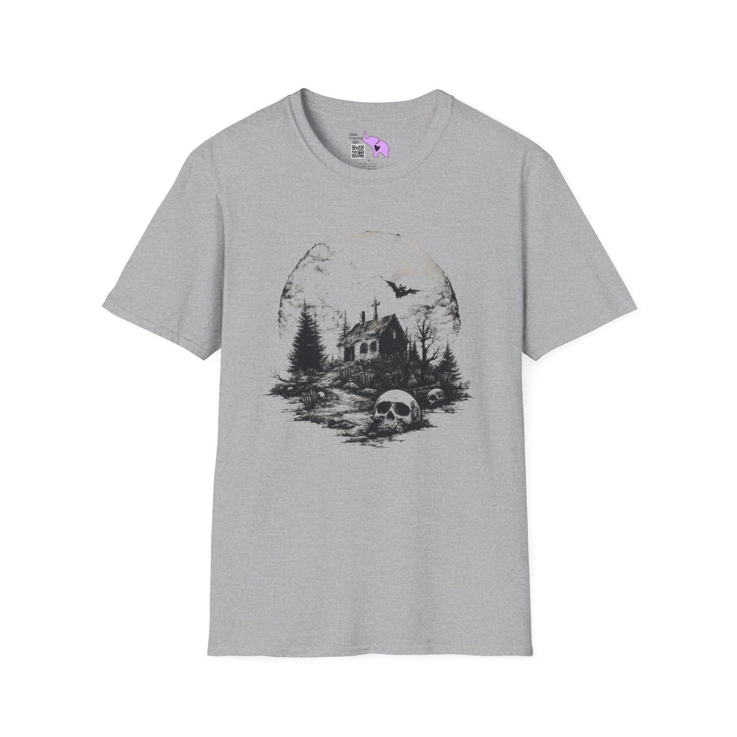 Creepy Full Moon Adult T-shirt