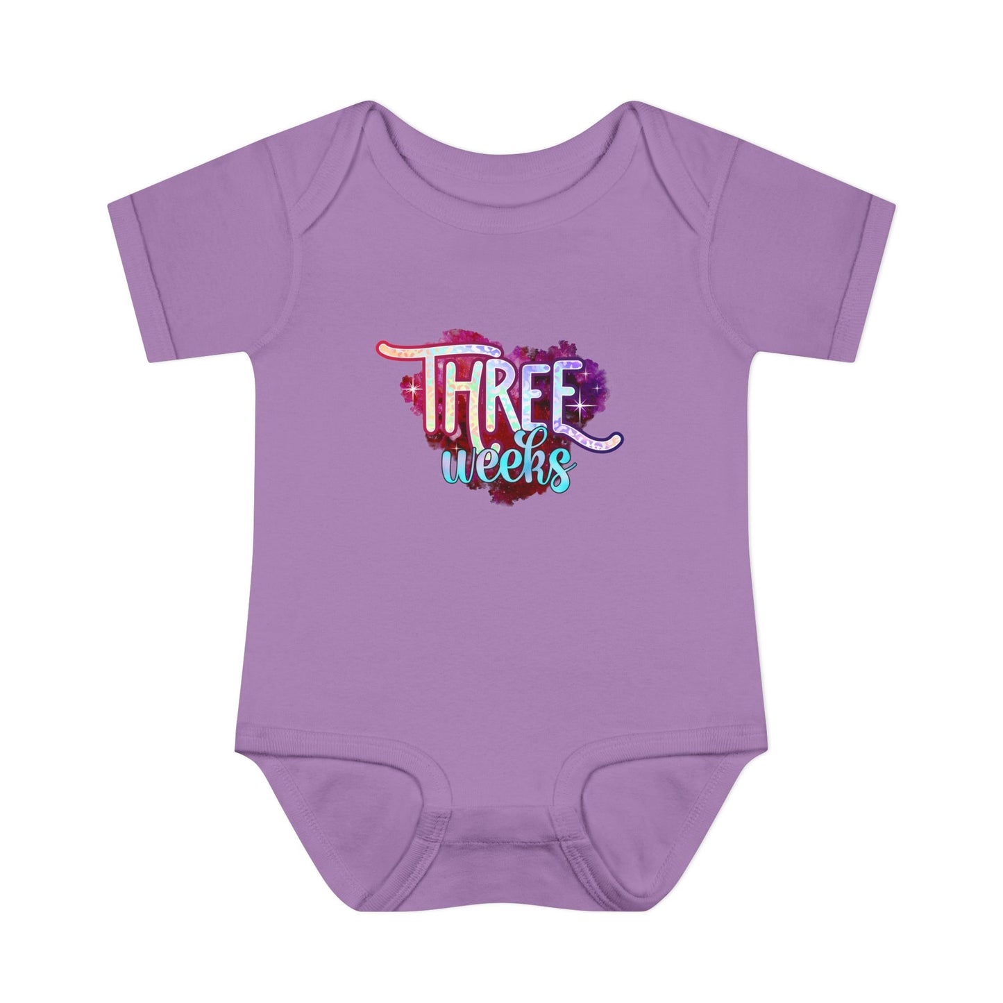 Stardust Baby Milestone Bodysuit-Three Weeks
