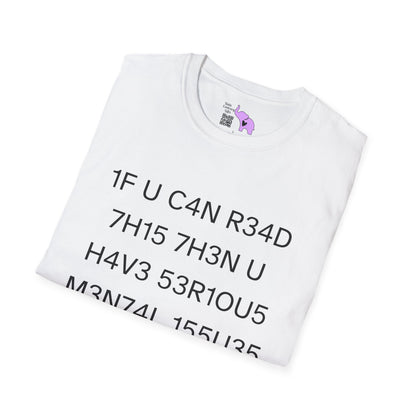 1F U C4N R34D 7H15 Adult T-shirt