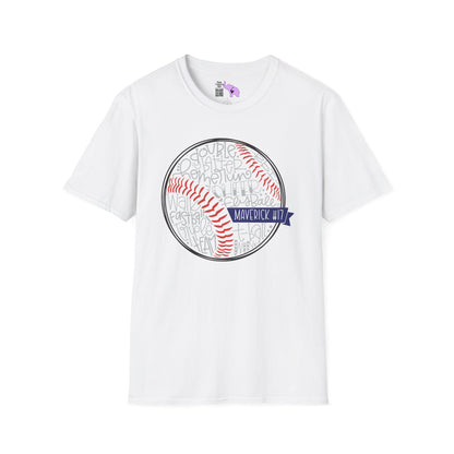 Personalized T-Ball Cheer Team Adult T-shirt