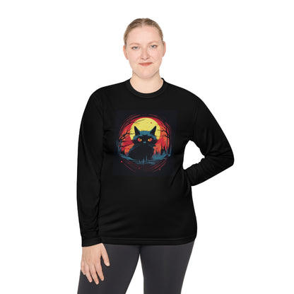 Creepy Black Cats 16 Adult Long Sleeve Tee