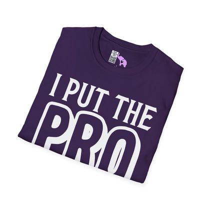 I Put The Pro in Procrastinate Adult T-shirt