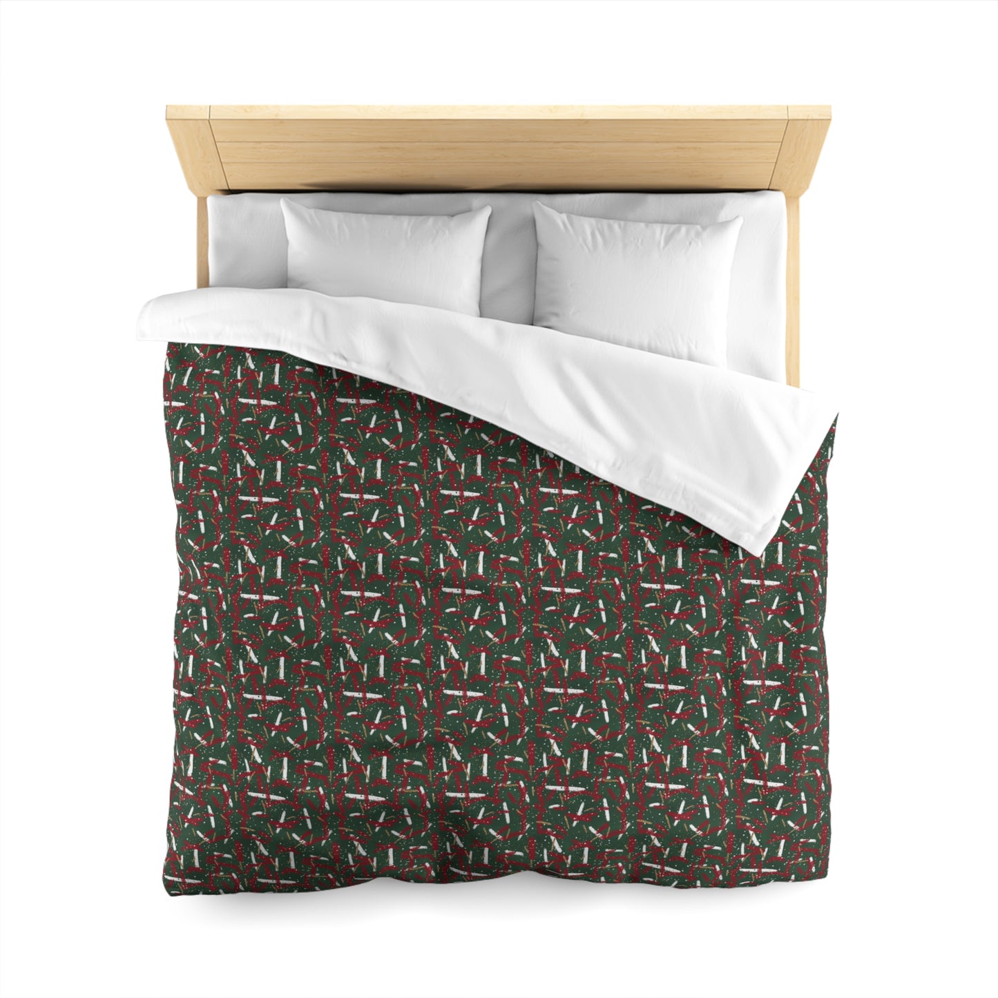 Holiday Brushstrokes Microfiber Duvet Cover