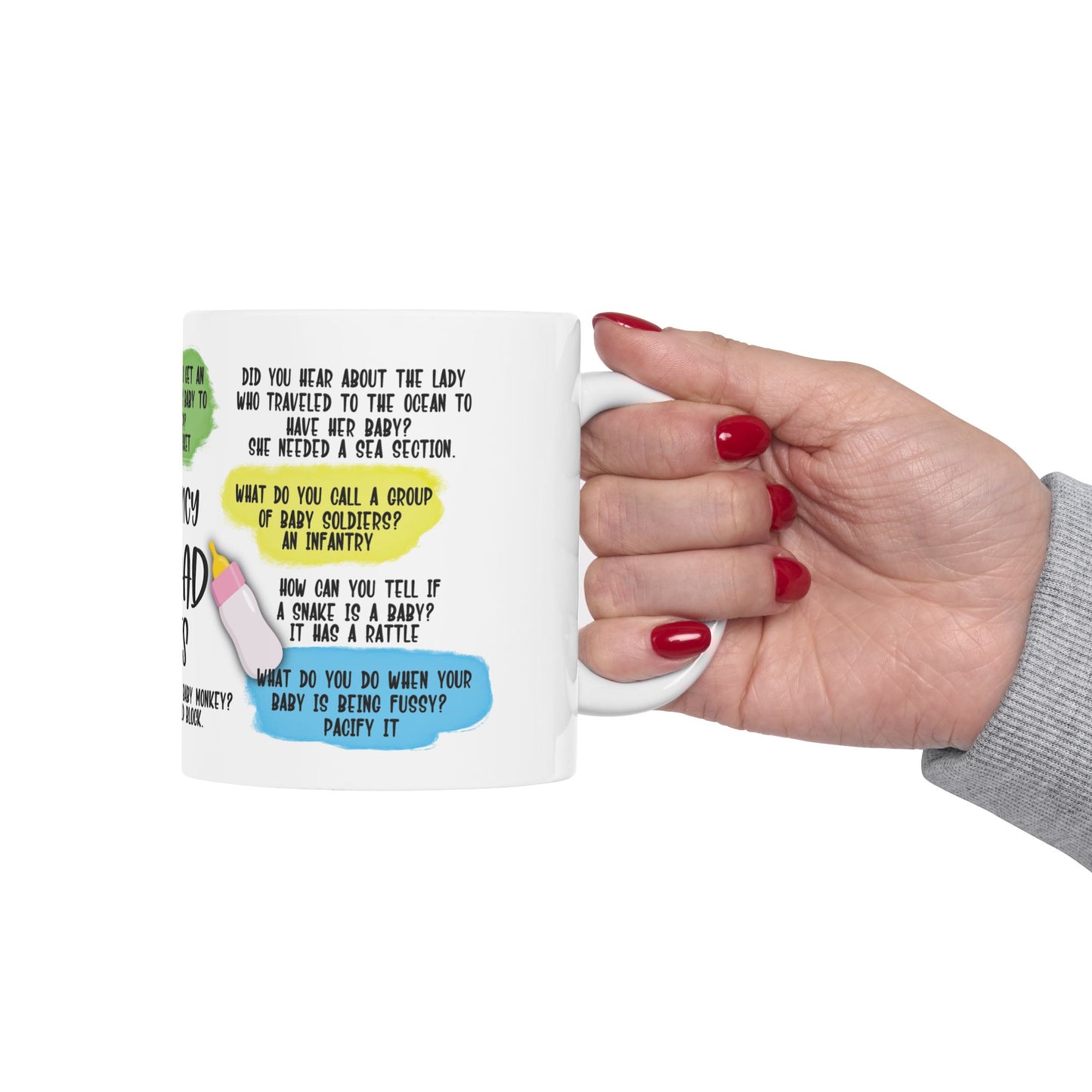 Emergency New Dad Jokes Ceramic Mug, (11oz, 15oz)