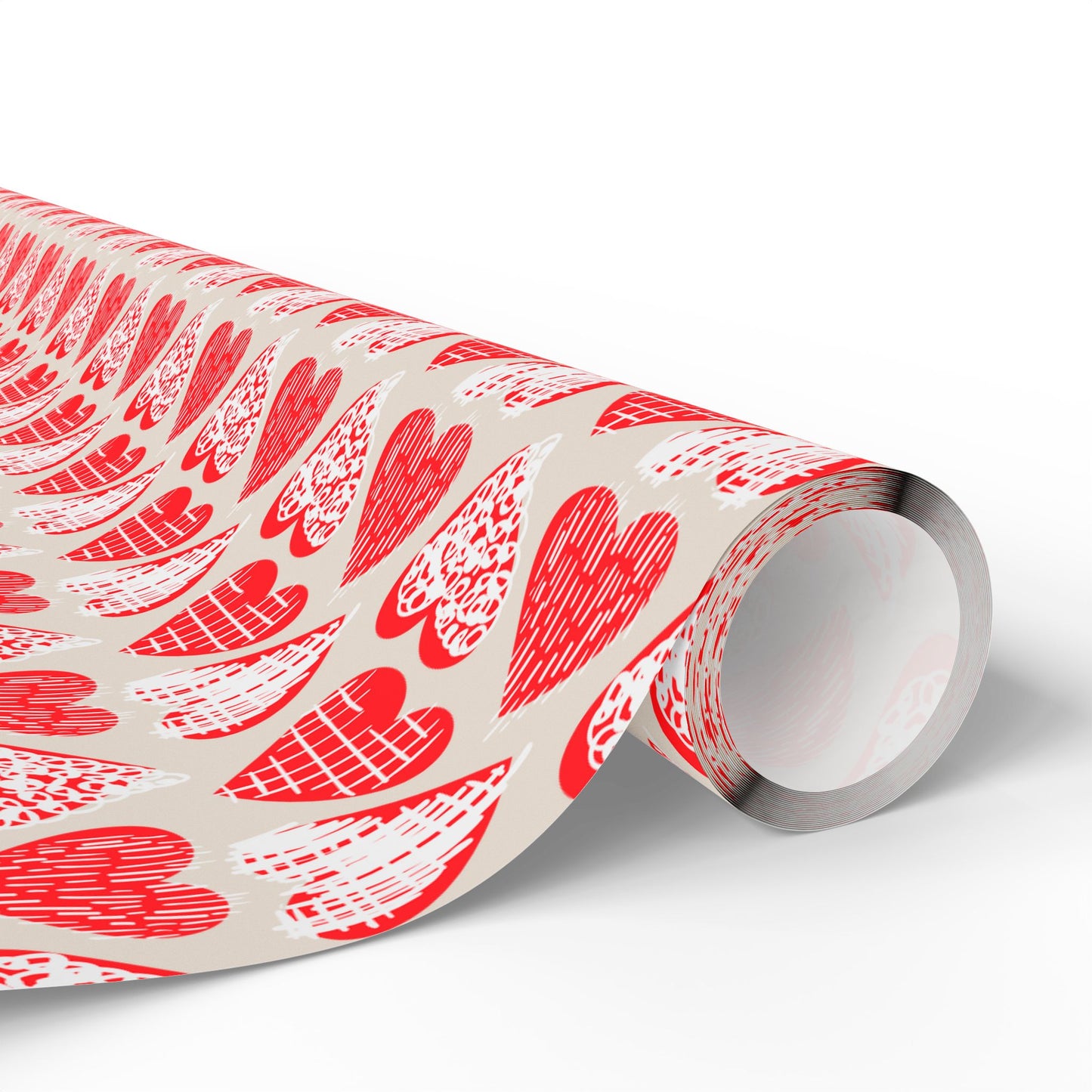 Doodle Hearts Wrapping Paper