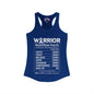 Warrior Nutrition Facts (Cancer) Women's Ideal Racerback Tank