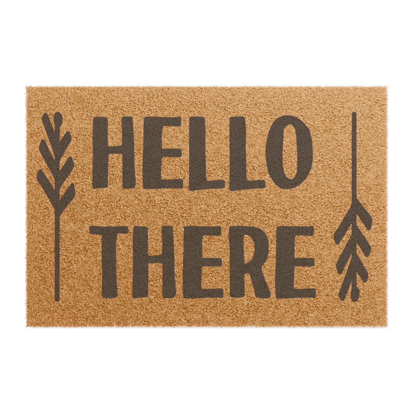 Hello There Coconut Fiber Doormat