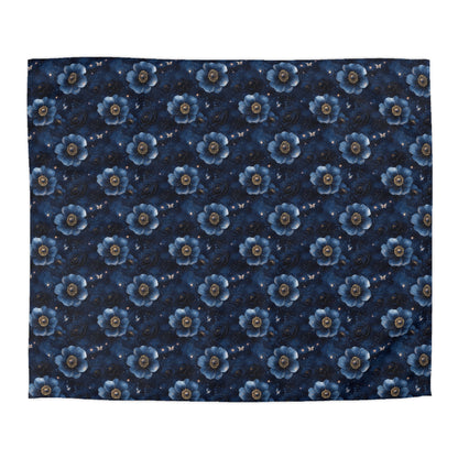 Midnight Sky Blossoms Duvet Bedding Set