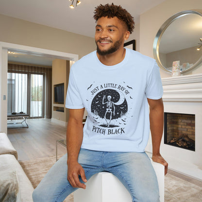 Just A Little Ray of Pitch Black (Crescent Moon) Adult T-shirt