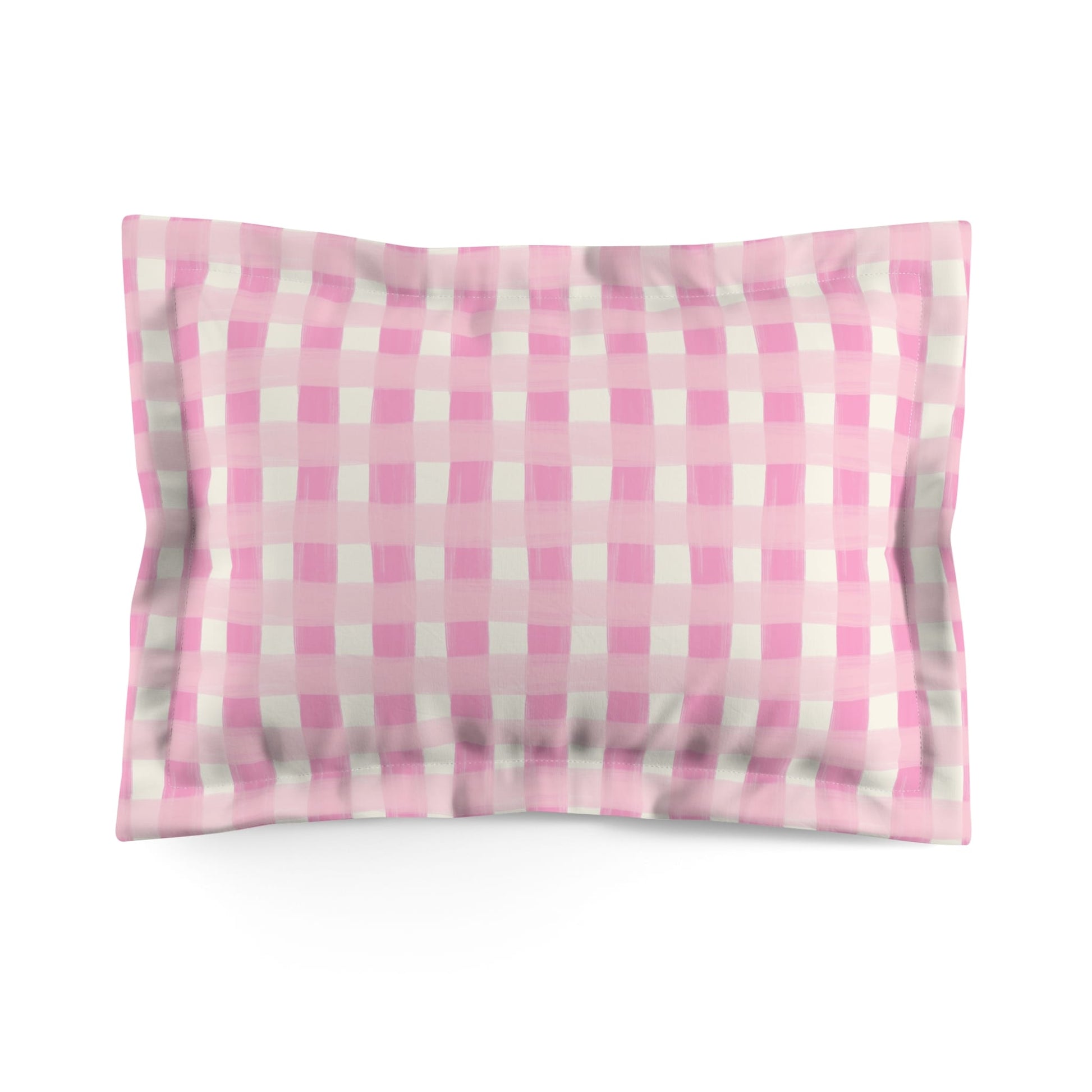 Dreamy Rose Gingham Pillow Sham