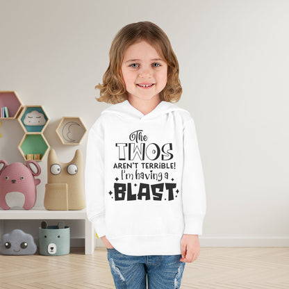 The Twos Aren't Terrible I'm Having a Blast Toddler Hoodie
