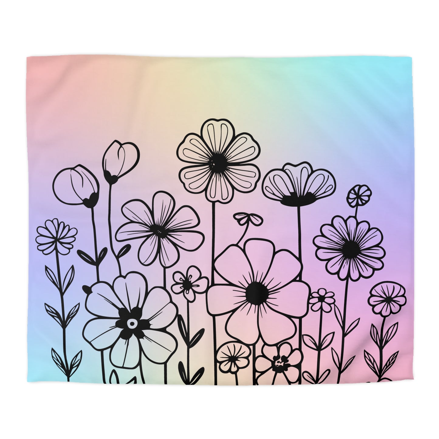 Spring Bloom Microfiber Duvet Cover