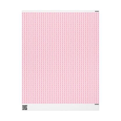 Dreamy Rose Gingham Wrapping Paper