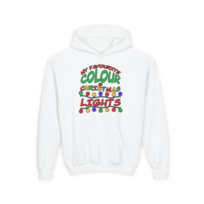 My Favourite Colour Is Christmas Lights Youth Hoodie