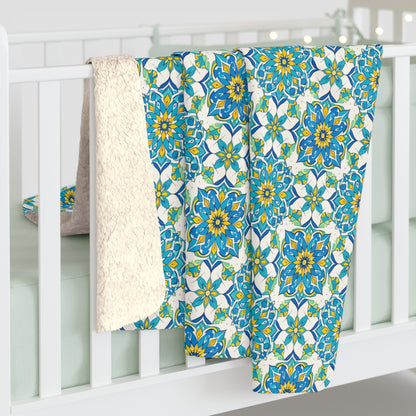 Porto Breeze Sherpa Fleece Blanket