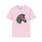 Colorful Zebra Adult T-shirt