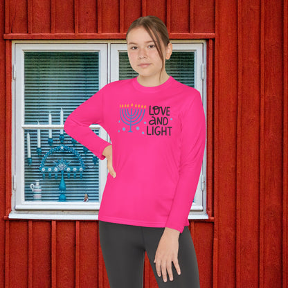 Hanukkah Love & Light Youth Long Sleeve Tee