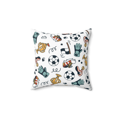 Little Soccer Legends Throw Pillow