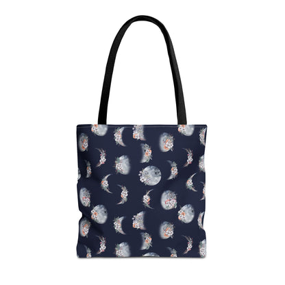 Lunar Garden Canvas Tote Bag