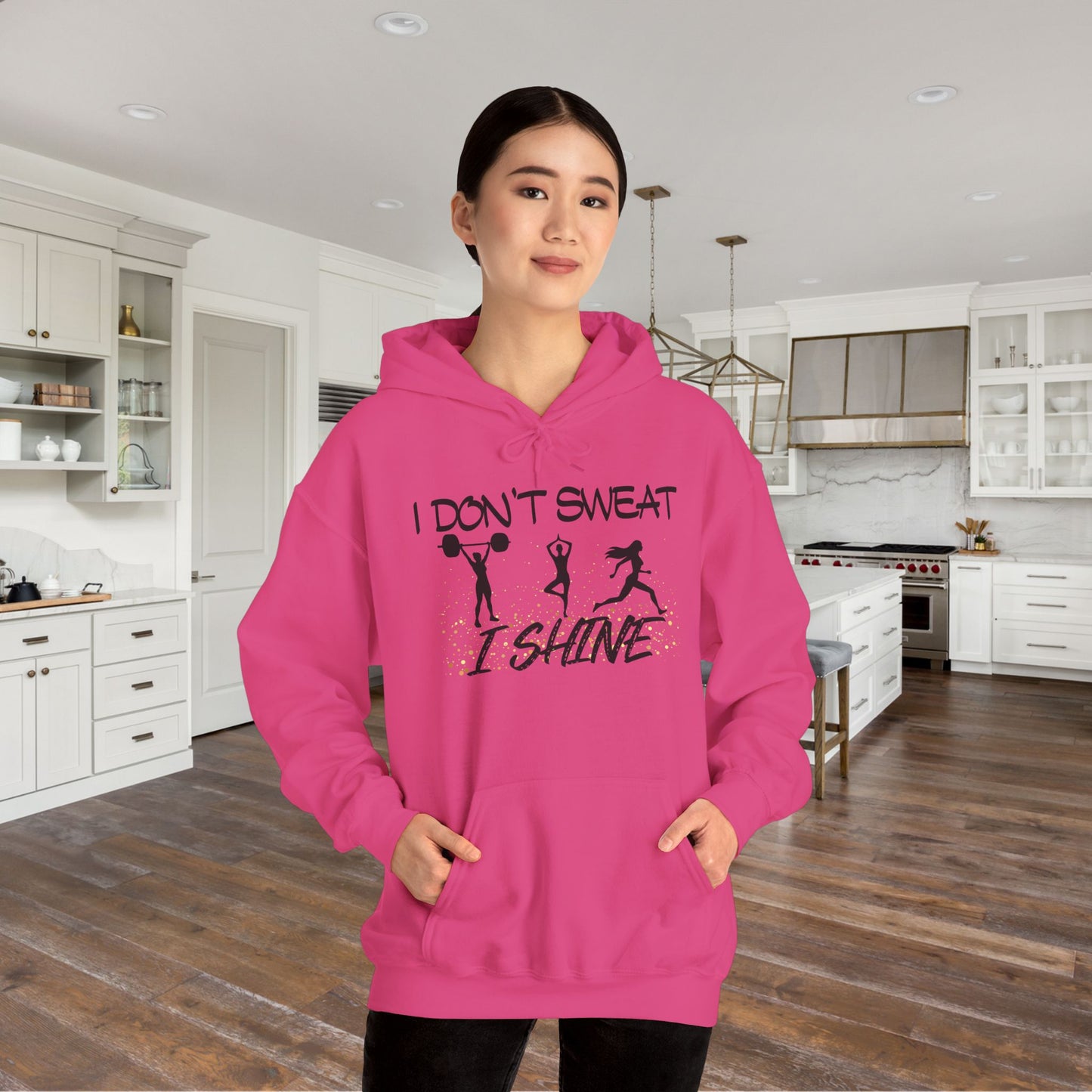 I Don't Sweat I Shine Heavy Blend™ Hooded Sweatshirt