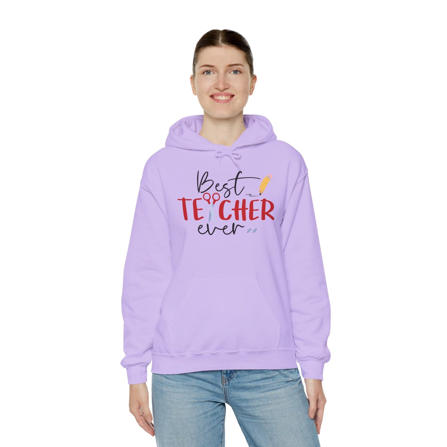 Best Teacher Ever Heavy Blend™ Hooded Sweatshirt