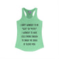 I Don't Workout To Be... Women's Ideal Racerback Tank