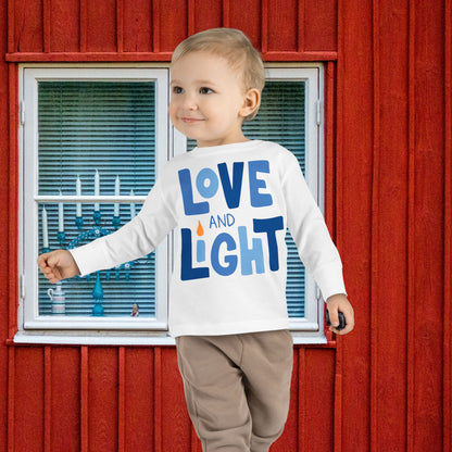 Hanukkah Love & Light 2 Toddler Long Sleeve Tee