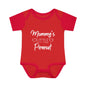 Mommy's Little Peanut Infant Baby Rib Bodysuit
