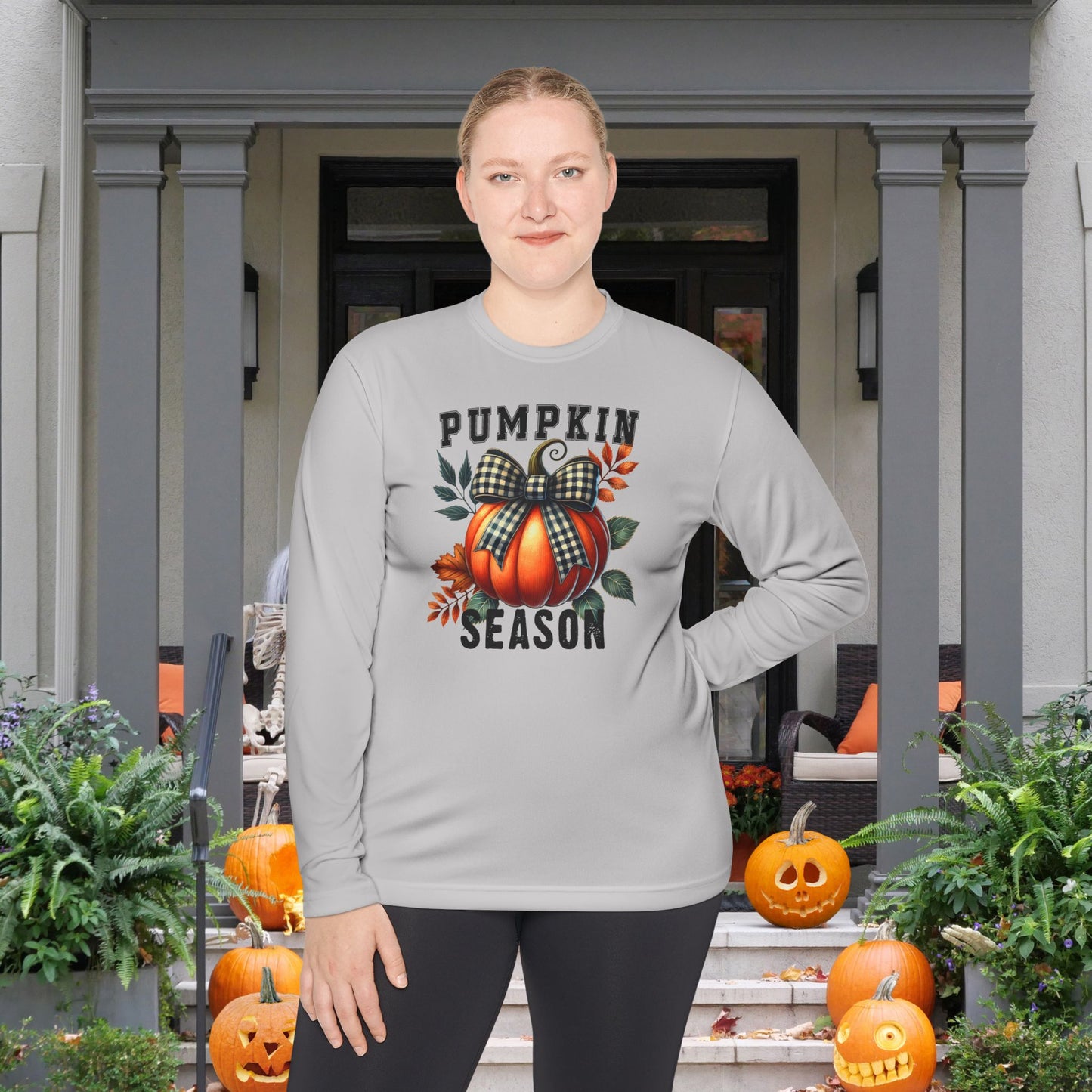Halloween Pumpkin Season Lightweight Long Sleeve Tee