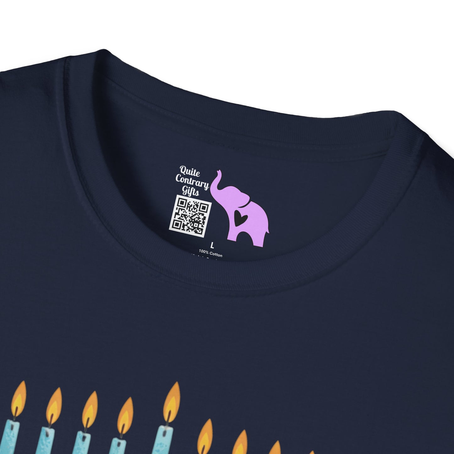 Love & Light Menorah Adult T-shirt