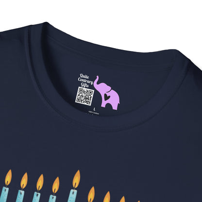 Love & Light Menorah Adult T-shirt