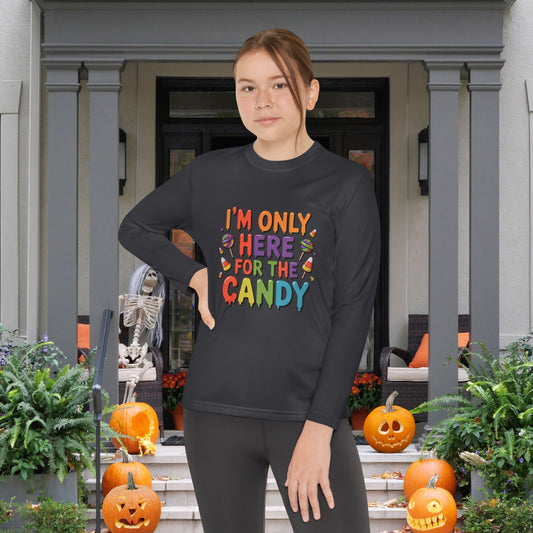I'm Only Here for the Candy Youth Long Sleeve Tee