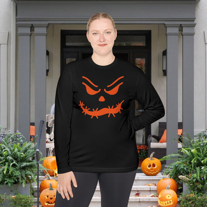 Loopy Jack-O-Lantern Adult Long Sleeve Tee