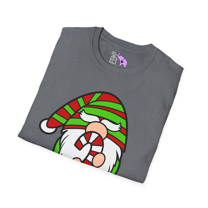 Candy Cane Crew Gnome Adult T-shirt