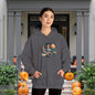 Skeleton Over Moon on Broomstick Heavy Blend™ Hooded Sweatshirt