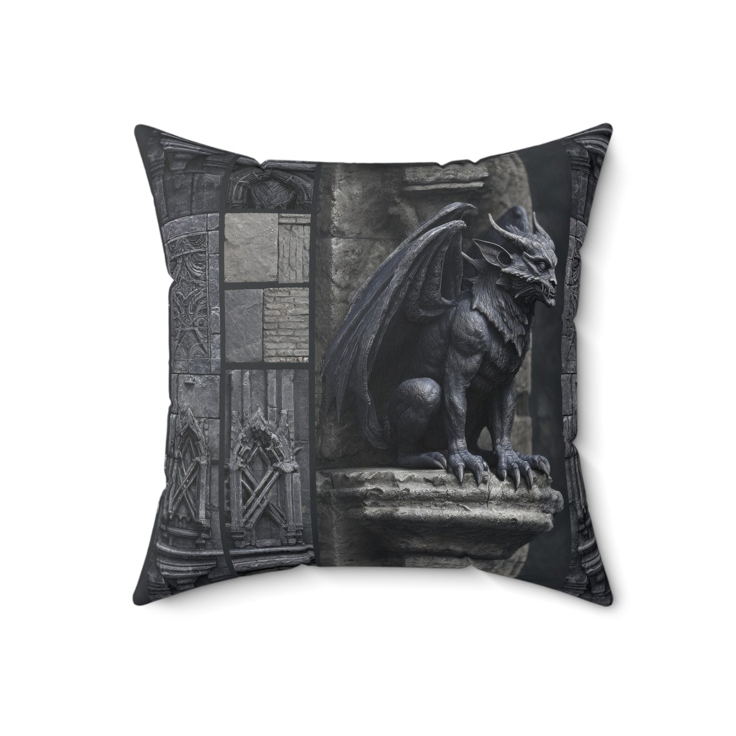 Gargoyle Vigil Throw Pillow