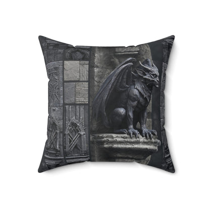 Gargoyle Vigil Throw Pillow