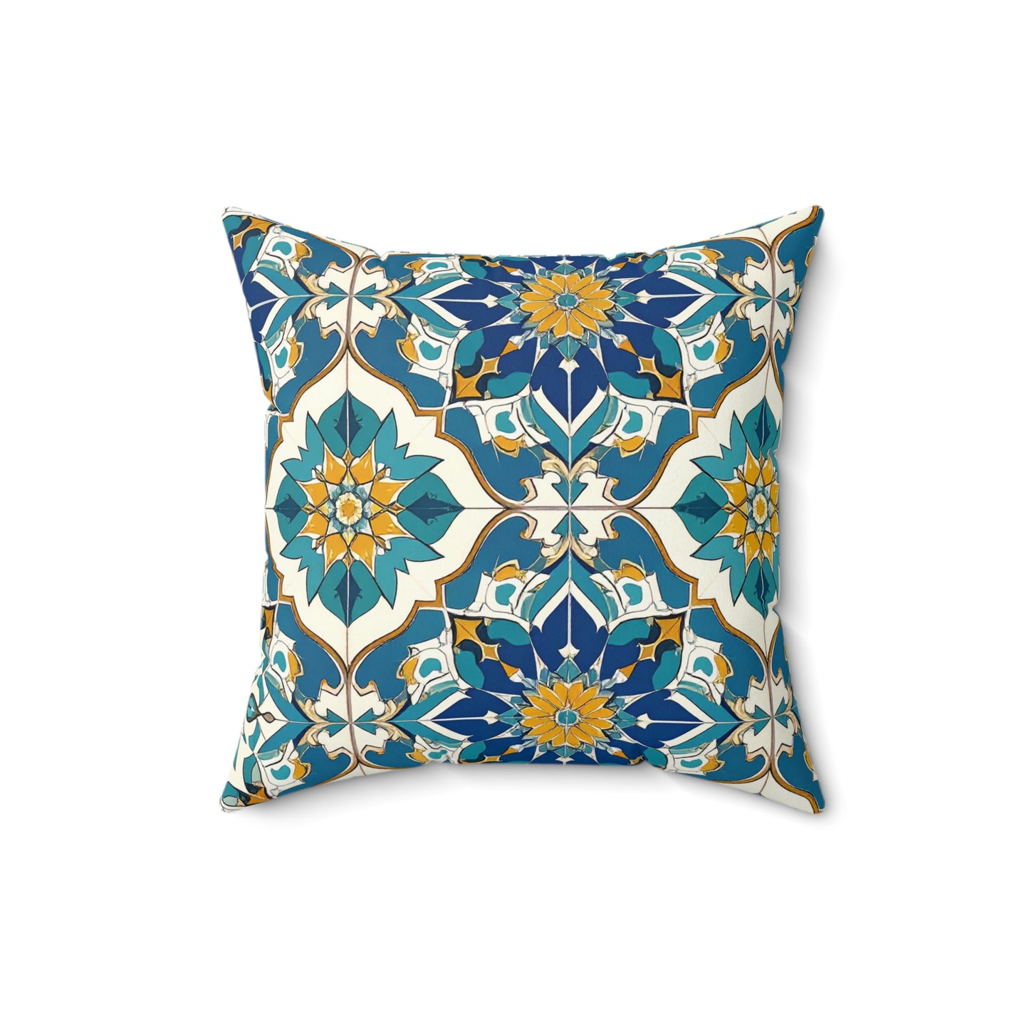 Mediterranean Lace Throw Pillow