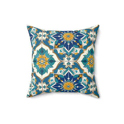 Mediterranean Lace Throw Pillow